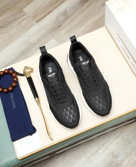 2025年9月23日入荷新品Pradaカジュアルシューズ/スニーカー｜メンズ靴人気本革製ギフト/誕生日/TL工場