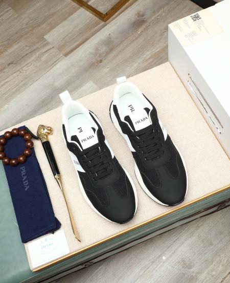 2025年9月23日入荷新品Pradaカジュアルシューズ/スニーカー｜メンズ靴人気本革製ギフト/誕生日/TL工場