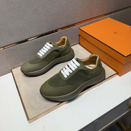 2025年9月23日入荷新品Hermesカジュアルシューズ/スニーカー｜メンズ靴人気本革製ギフト/誕生日/TL工場