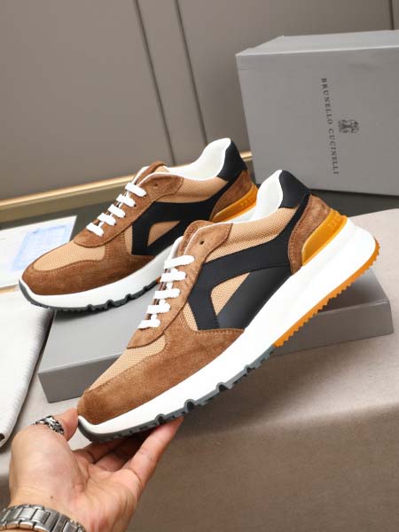 2025年9月23日入荷新品Brunello Cucinelliカジュアルシューズ/スニーカー｜メンズ靴人気本革製ギフト/誕生日/TL工場