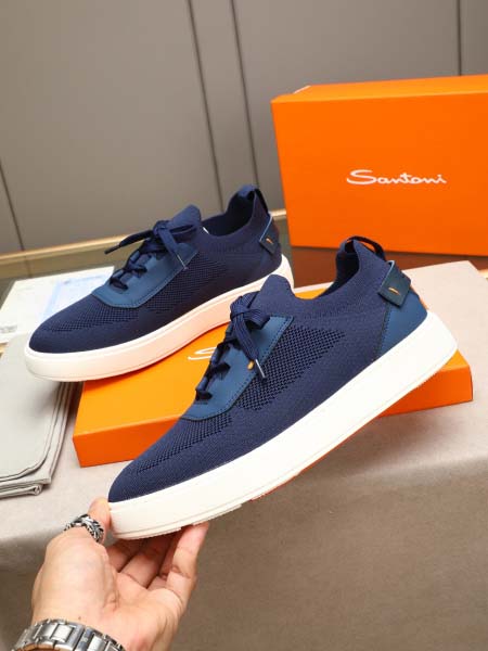 2025年9月23日入荷新品Santoniカジュアルシューズ/スニーカー｜メンズ靴人気本革製ギフト/誕生日/TL工場