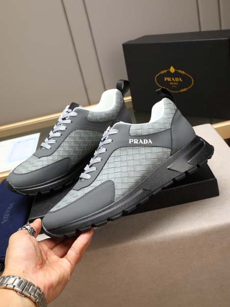 2025年9月23日入荷新品Pradaカジュアルシューズ/スニーカー｜メンズ靴人気本革製ギフト/誕生日/TL工場