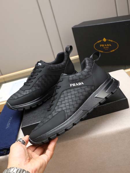2025年9月23日入荷新品Pradaカジュアルシューズ/スニーカー｜メンズ靴人気本革製ギフト/誕生日/TL工場