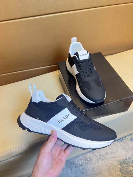 2025年9月23日入荷新品Pradaカジュアルシューズ/スニーカー｜メンズ靴人気本革製ギフト/誕生日/TL工場