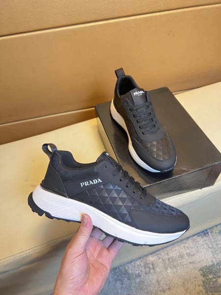 2025年9月23日入荷新品Pradaカジュアルシューズ/スニーカー｜メンズ靴人気本革製ギフト/誕生日/TL工場