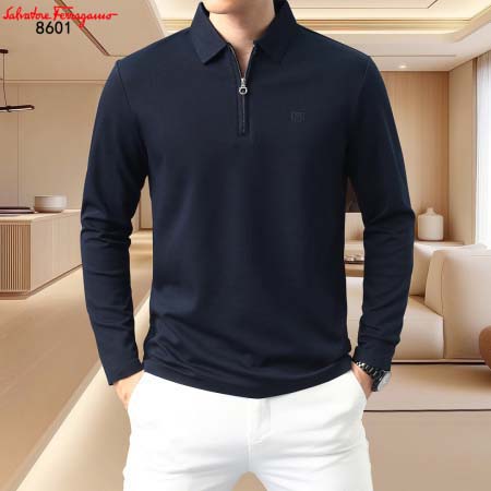 2025年9月23日入荷新作Ferragamo長袖ポロ 秋物 冬物高品質人気商品/LM工場