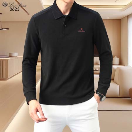2025年9月23日入荷新作loro piana長袖ポロ 秋物 冬物高品質人気商品/LM工場