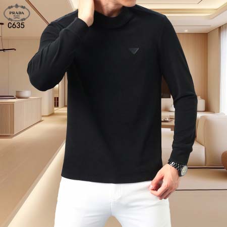 2025年9月23日入荷新作PRADA 長袖ポロ 秋物 冬物高品質人気商品/LM工場
