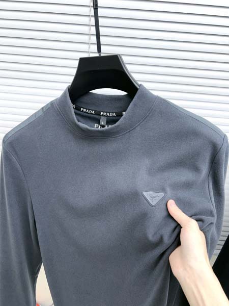 2025年9月23日入荷秋冬新作Prada 長袖ポロウォームシャツ 秋冬 冬物高品質人気商品/LM工場