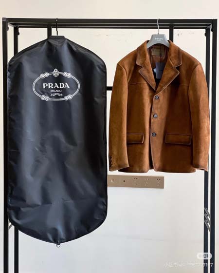 2025年9月24日入荷秋冬新作Pradaジャケット本革高級品/Su工場