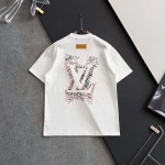 2025年9月2日入荷 新作Louis Vuitton半袖 tシャツ高級なプレゼント/誕生日プレゼント/高品質/メンツ/記念品/ wenzhou工場