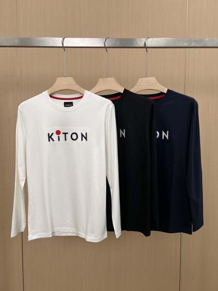 2025年9月24日入荷秋冬新作KITON長袖Tシャツ高級品...