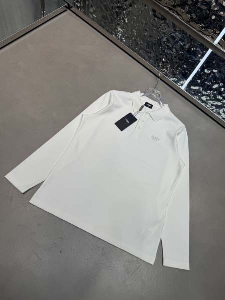 2025年10月26日入荷秋冬新作FENDI長袖 POLO Tシャツ高級品/MP工場