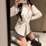 2025年10月1日入荷秋冬新作THOM BROWNE シャツ ファッション/誕生日プレゼント/贈り物 can工場