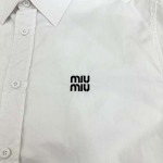 2025年10月12日秋冬入荷新作MIUMIU長袖シャツ高品質 人気商品/HL工場