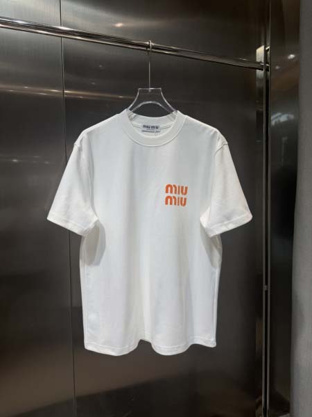 2025年10月26日入荷秋冬新作MIUMIU半袖Tシャツ高...