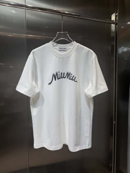 2025年10月26日入荷秋冬新作MIUMIU半袖Tシャツ高...