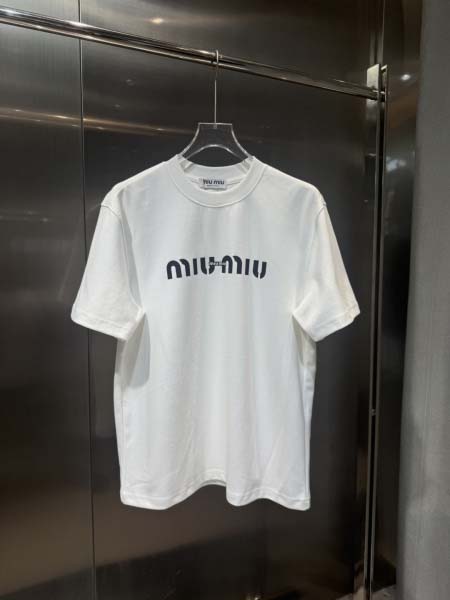 2025年10月26日入荷秋冬新作MIUMIU半袖Tシャツ高...