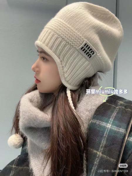 2025年11月23日入荷秋冬新作miumiu 帽子 ファッション/誕生日プレゼント/贈り物 can工場