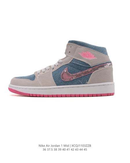 2025年12月新品（NIKE）AIR JORDAN 1 MID人気 スニーカー男女兼用/誕生日プレゼント/XH工場