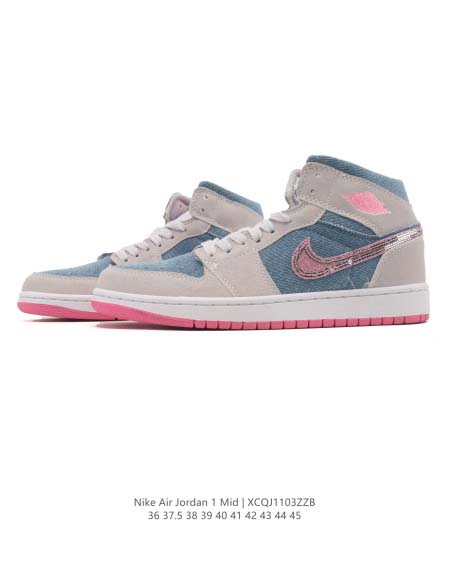2025年12月新品（NIKE）AIR JORDAN 1 MID人気 スニーカー男女兼用/誕生日プレゼント/XH工場