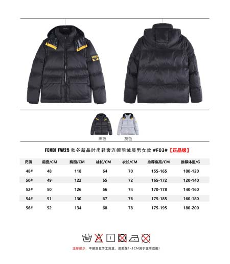 2025年12月4日秋冬新作FENDIグースダウン高品質人気...