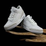 2025年12月25日入荷新品Jordan Air Jordan 3 retro pure white OG人気 スニーカー男女兼用/誕生日プレゼント/XH工場