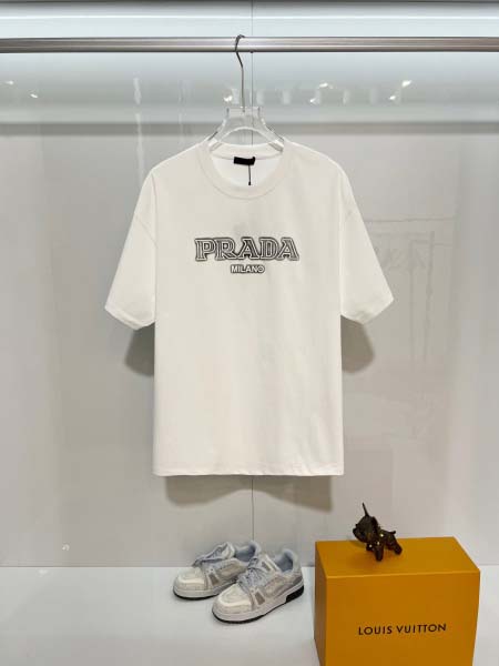 2026年1月14日新作Prada半袖 tシャツ高品質人気商...