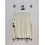2026年1月20日新作THOM BROWNE   ニットカーディガン  高品質人気商品/誕生日プレゼント/FF工場