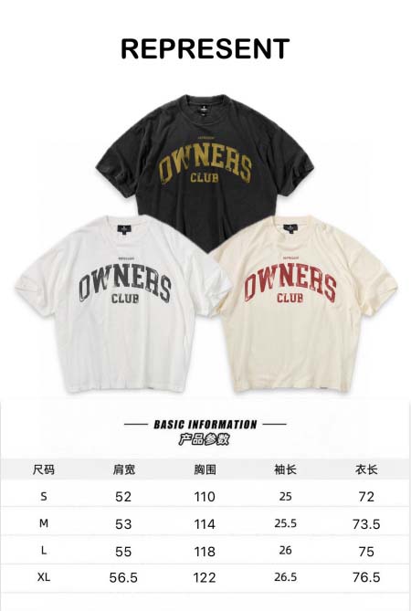 2026年4月13日春夏入荷新作REPRESENT短袖Tシャ...