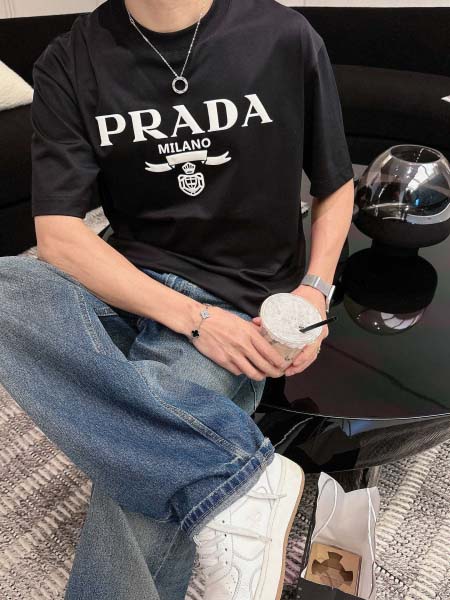 2026年3月28日入荷新作Prada半袖Tシャツ春夏高品質超厳選★入手困難/LD工場