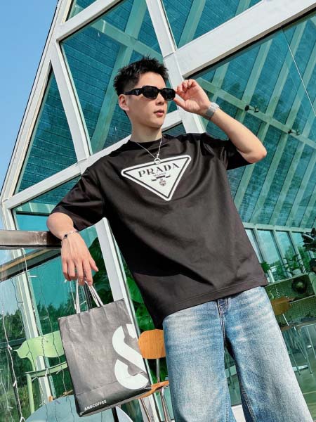 2026年3月28日入荷新作Prada半袖Tシャツ春夏高品質超厳選★入手困難/LD工場