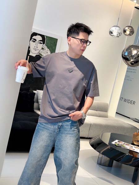 2026年3月28日入荷新作Prada半袖Tシャツ春夏高品質超厳選★入手困難/LD工場