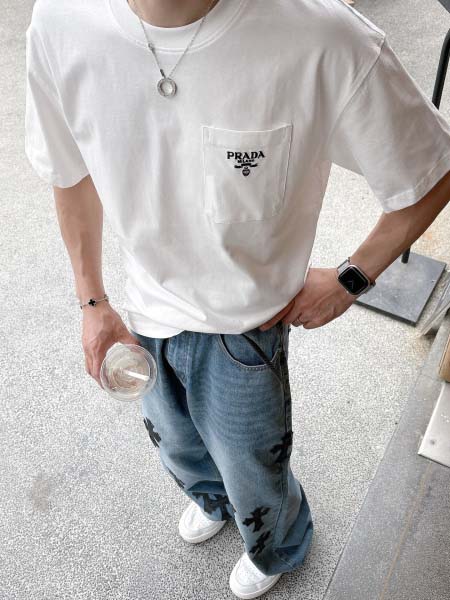 2026年3月31日入荷新作Prada半袖Tシャツ春夏高品質超厳選★入手困難/LD工場