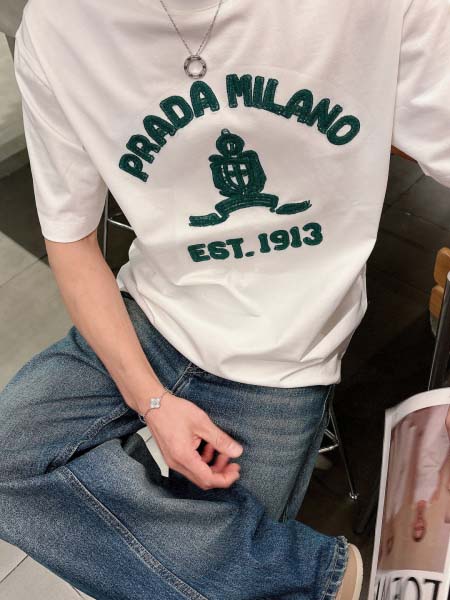 2026年3月31日入荷新作Prada半袖Tシャツ春夏高品質超厳選★入手困難/LD工場