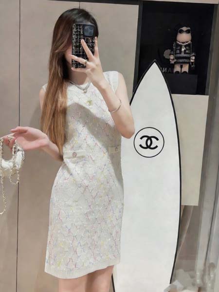 2026年3月6日入荷早春新作Chanelワンピース女性用フ...