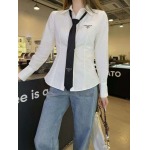 2026年3月6日入荷早春新作Pradaシャツ女性用ファッション/誕生日プレゼント/贈り物 can工場