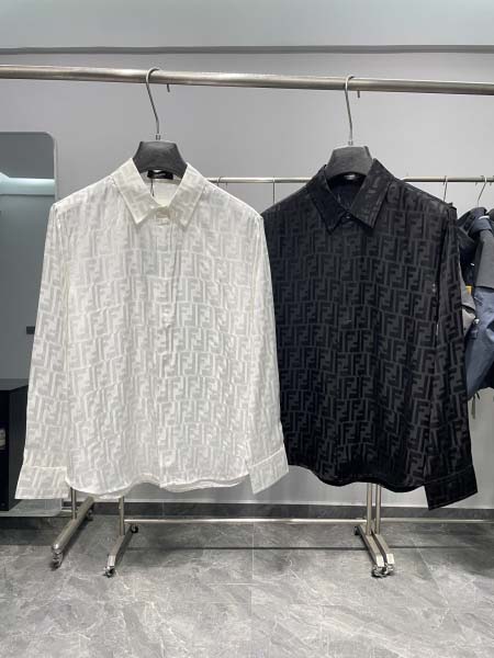 2026年3月19日春夏新作Fendiシャツ原版復刻高級素材...