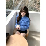 2026年3月22日入荷早春新作Miumiu刺繡入りショートシャツ 女性用ファッション/誕生日プレゼント/贈り物 can工場