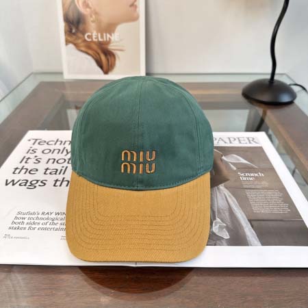 2026年3月22日入荷早春新作 Miumiu帽子／野球帽フ...
