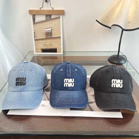 2026年3月22日入荷早春新作MiuMiu帽子／野球帽ファ...