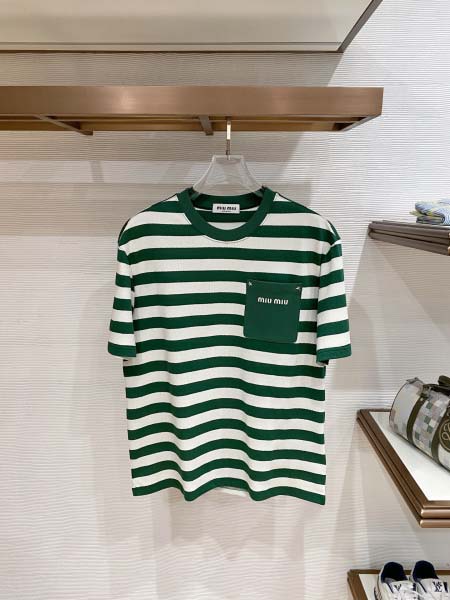 2026年3月31日入荷新作miumiu半袖Tシャツ春夏高品...