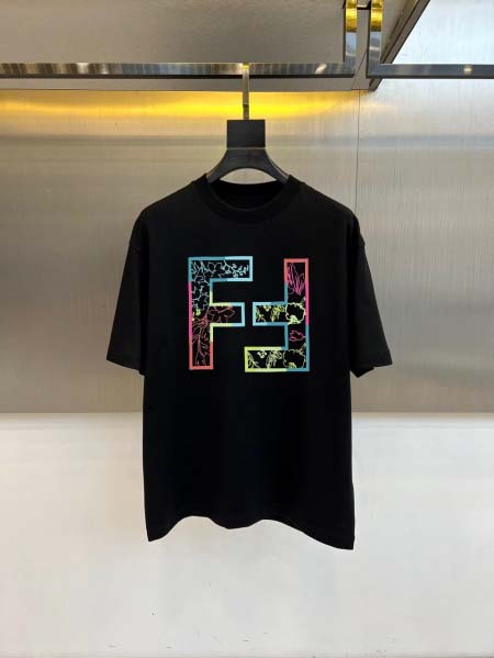 2026年4月16日新作FENDI半袖 tシャツ高品質/誕生日プレゼント/FF工場M-3XL
