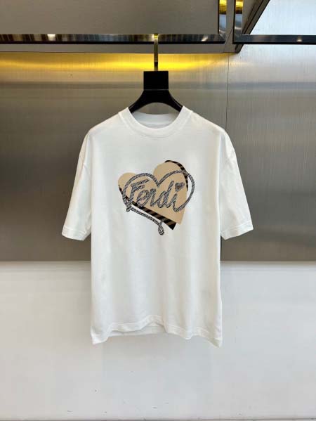 2026年4月16日新作FENDI半袖 tシャツ高品質/誕生日プレゼント/FF工場M-3XL