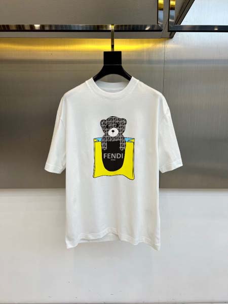2026年4月16日新作FENDI半袖 tシャツ高品質/誕生日プレゼント/FF工場M-3XL