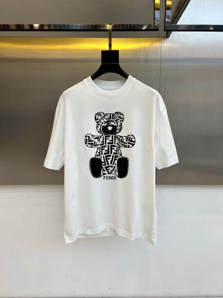 2026年4月16日新作FENDI半袖 tシャツ高品質/誕生日プレゼント/FF工場M-3XL