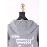 2026年4月2日入荷新作Thom Browneニットフード付きジッパー付きコート高級品/SP工場0 1 2 3 4 5